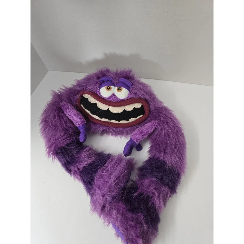 Disney Store Pixar Monsters Inc University Art Plush Purple Stuffed Animal